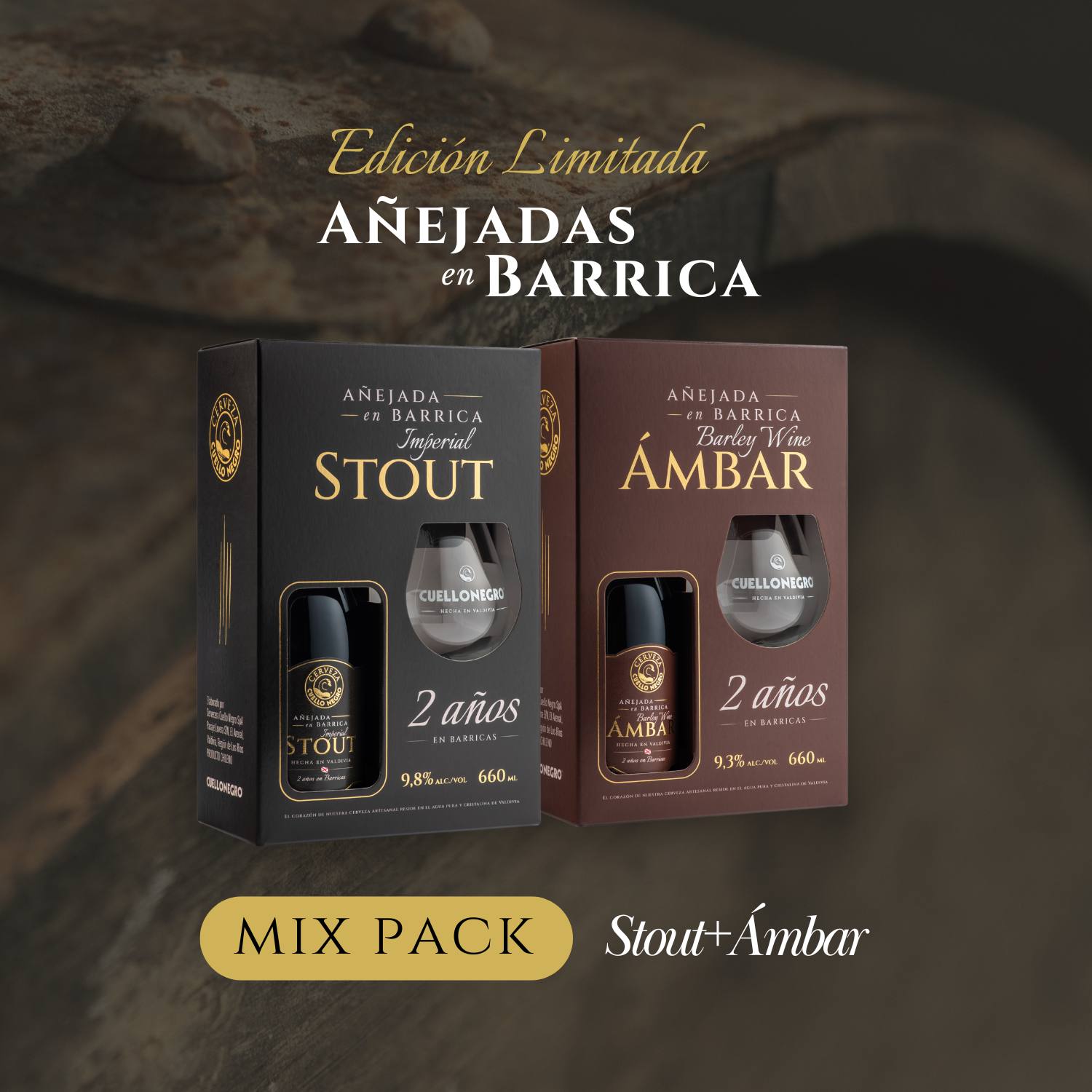 Mix Pack Stout y Ámbar Añejadas
