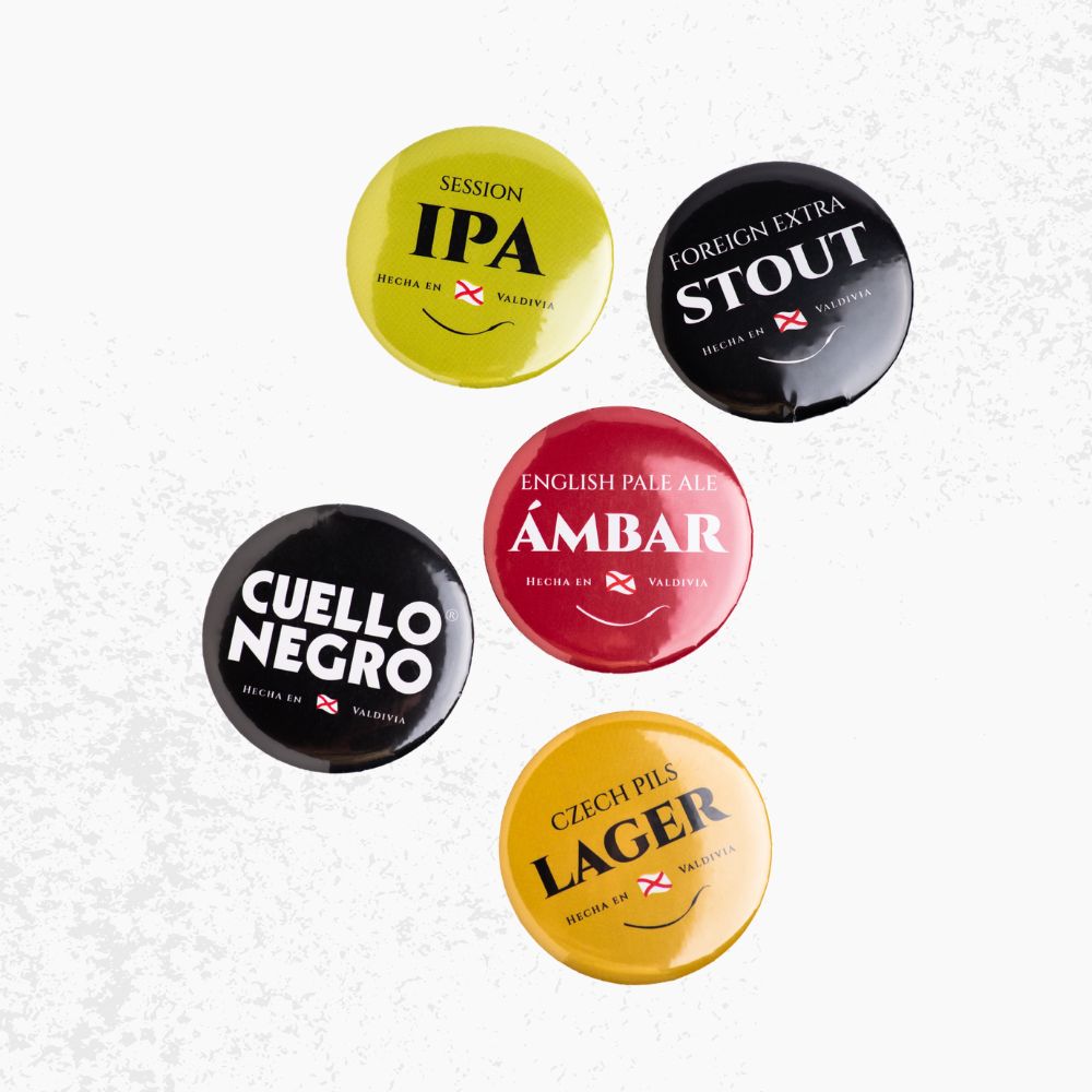 Colección Chapas Destapador Cuello Negro