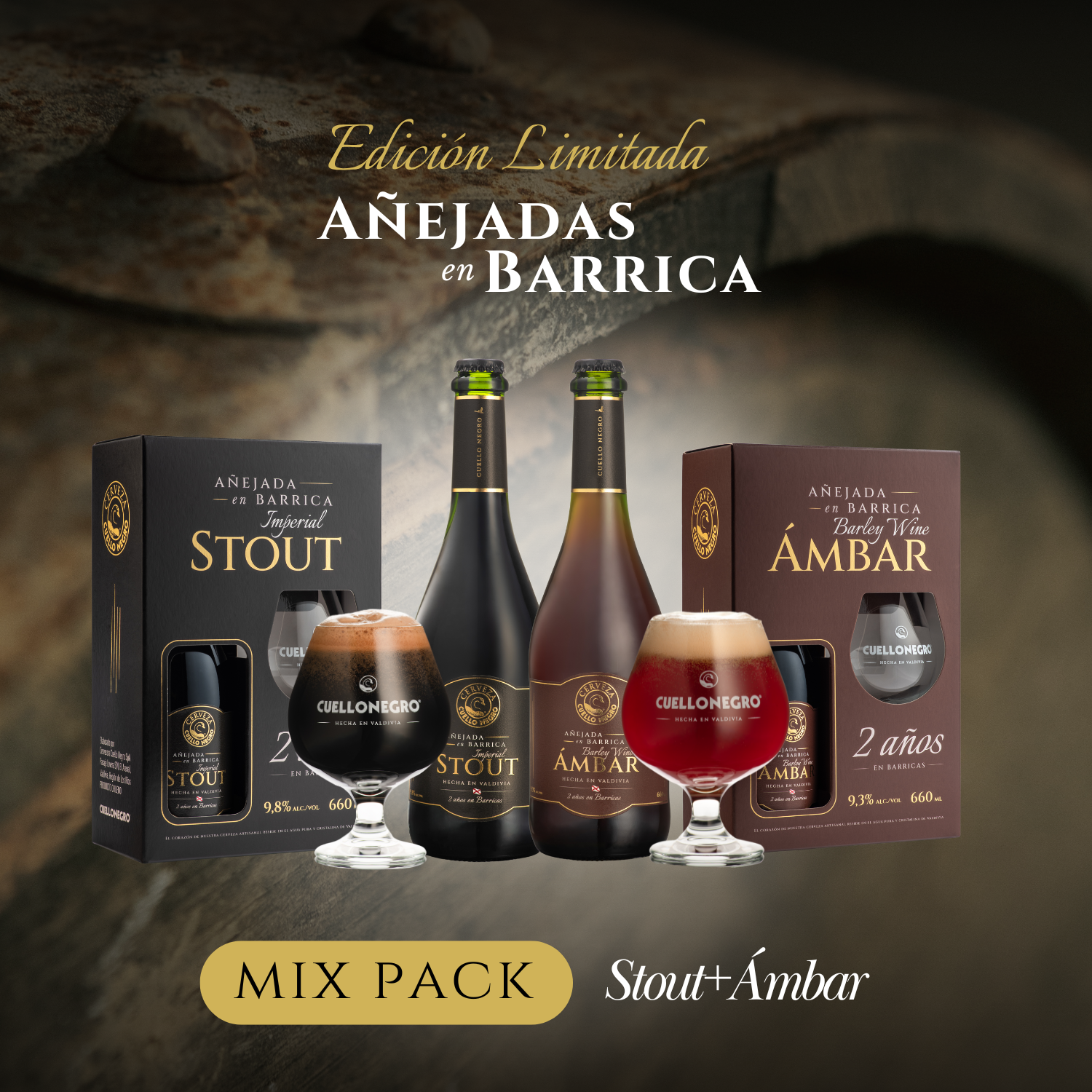 Mix Pack Stout y Ámbar Añejadas