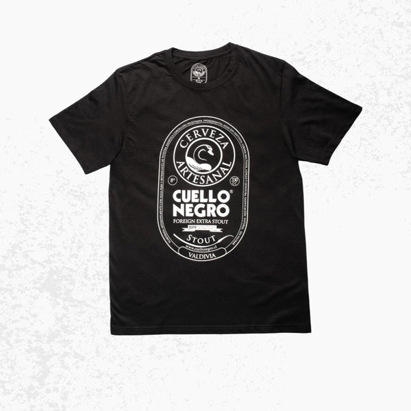 Polera Negra Etiqueta Stout